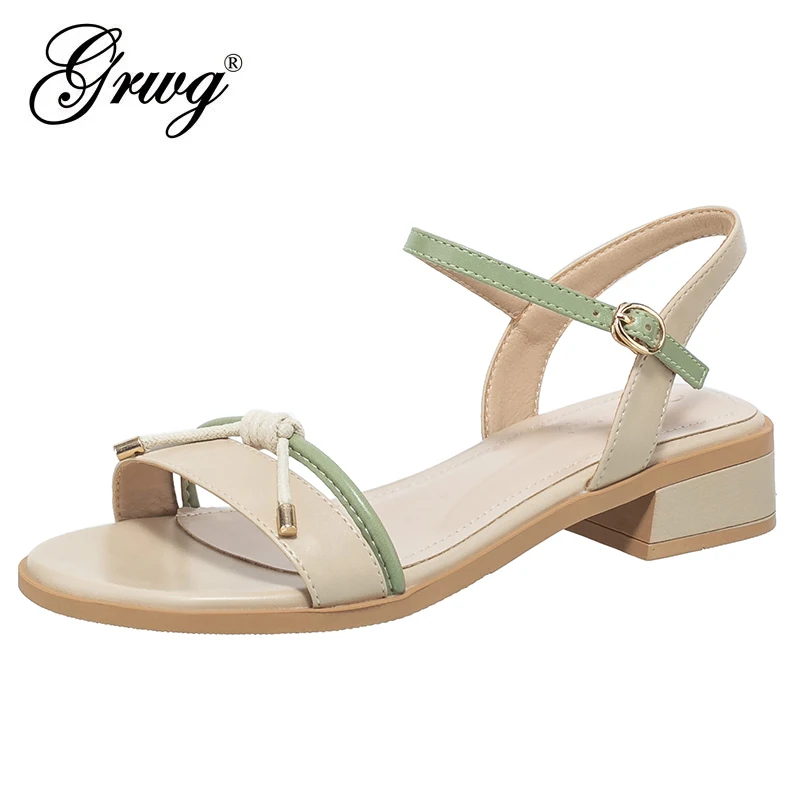 Новинка 2022, женская летняя обувь GRWG, удобные женские дышащие сандалии с открытым носком
Новинка 2022, женская летняя обувь GRWG, удобные женские дышащие сандалии с открытым носком