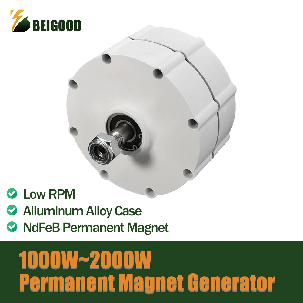 1000W 1500W 2000W 12V 24V 3 Phase Gearless Permanent Magnet Generator With MPPT Controller Use For Wind Turbine Water Turbine
1000W 1500W 2000W 12V 24V 3 Phase Gearless Permanent Magnet Generator With MPPT Controller Use For Wind Turbine Water Turbine