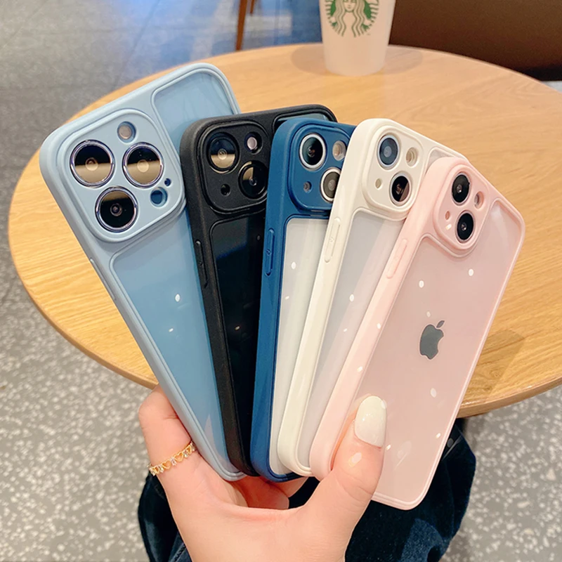 Luxury Armor Bumper Transparent Thin Case For iPhone 11 12 13 Pro Max Mini Xs X XR Silicone Shockproof Clear Soft PC Cover Capa
Luxury Armor Bumper Transparent Thin Case For iPhone 11 12 13 Pro Max Mini Xs X XR Silicone Shockproof Clear Soft PC Cover Capa
