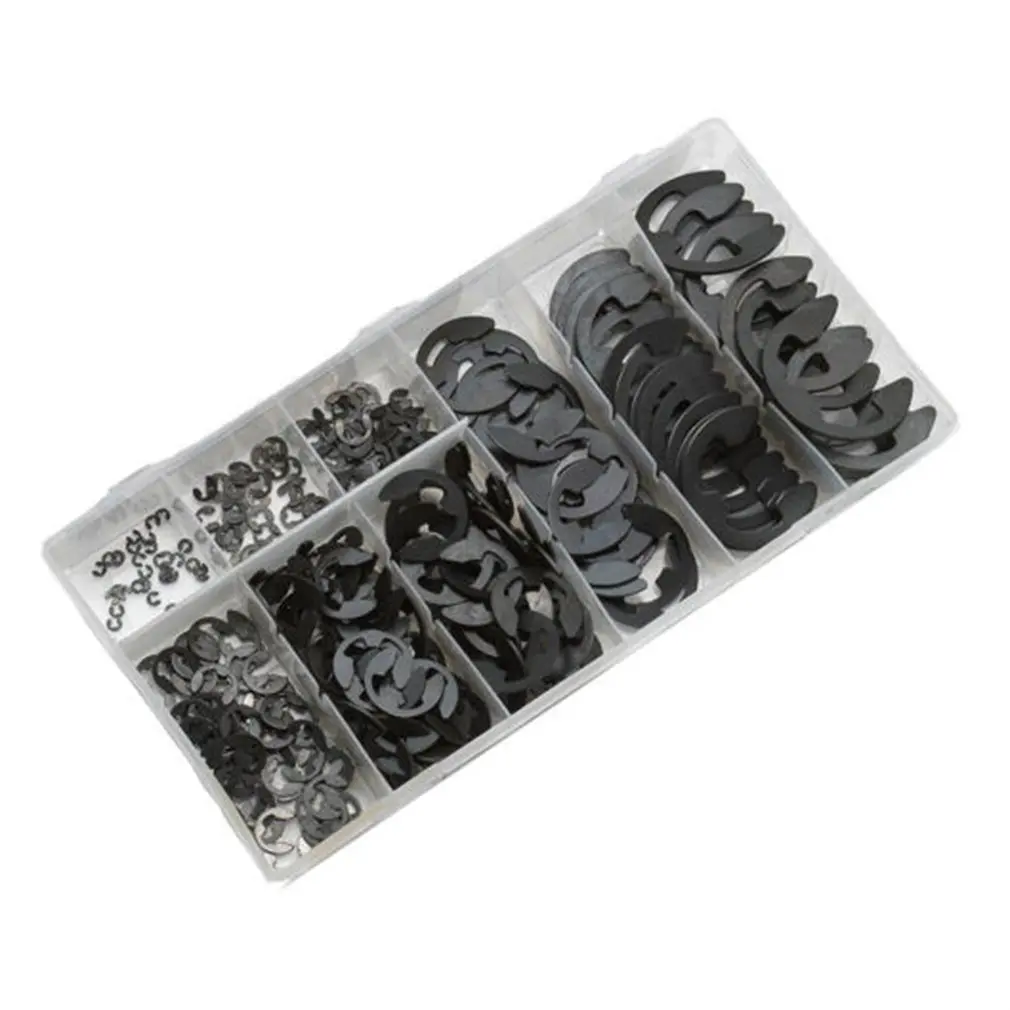 300pcs Stainless Steel E-Clip External Retaining Ring Assortment Kit Black Oxide 1.5-22mm 9 Sizes Kit with Storage Case
300pcs Stainless Steel E-Clip External Retaining Ring Assortment Kit Black Oxide 1.5-22mm 9 Sizes Kit with Storage Case