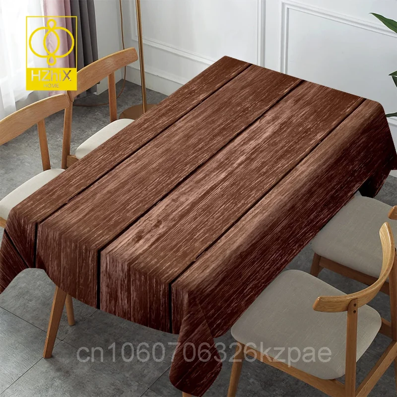 Brown Vintage Waterproof Rectangular Tablecloth Wood Grain Polyester Tablecloth Rustic Floor Tablecloth Restaurant Kitchen Decor
Brown Vintage Waterproof Rectangular Tablecloth Wood Grain Polyester Tablecloth Rustic Floor Tablecloth Restaurant Kitchen Decor