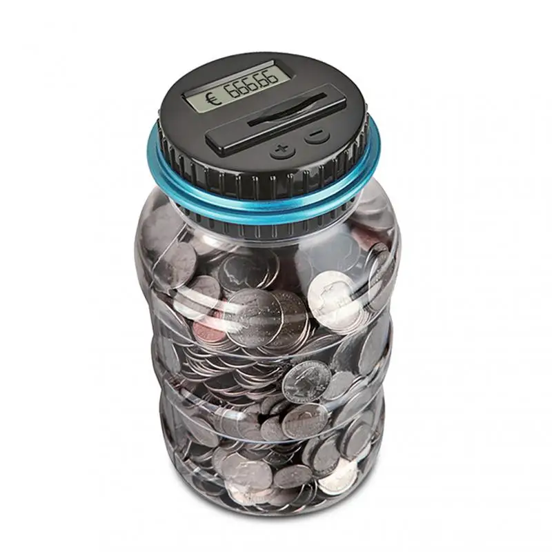 Creative Piggy Bank Counter Coin Electronic Digital LCD Counting Coin Money Saving Box Jar Coins Storage Box For USD Euro GBP
Creative Piggy Bank Counter Coin Electronic Digital LCD Counting Coin Money Saving Box Jar Coins Storage Box For USD Euro GBP
