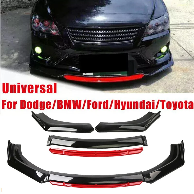 

Automobile General 3-section Front Shovel Automobile 4-section With Blue Trim Front Lip Small Surrounding Front Bumper Front