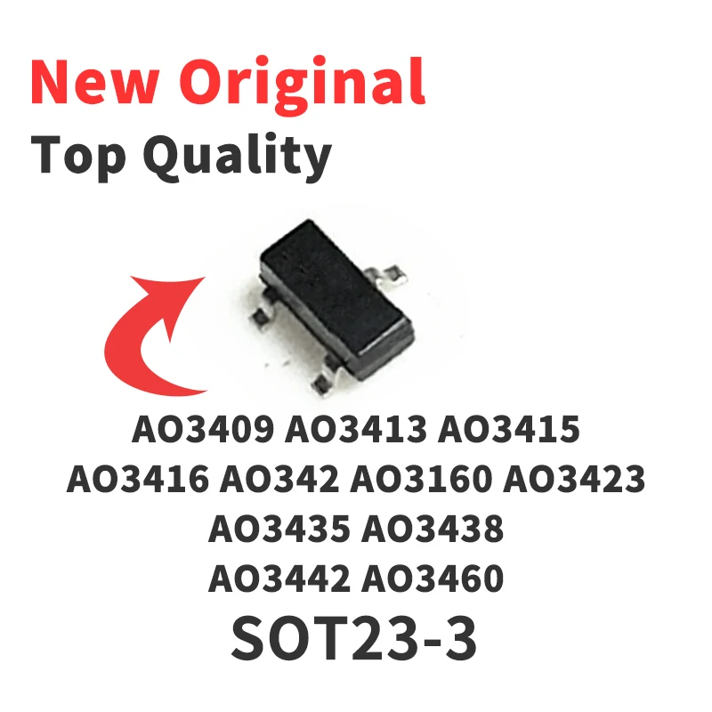 100 шт., AO3409 AO3413 AO3415 AO3416 AO342 AO3160 AO3423 AO3435 AO3438 AO3442 AO3460 
100 шт., AO3409 AO3413 AO3415 AO3416 AO342 AO3160 AO3423 AO3435 AO3438 AO3442 AO3460