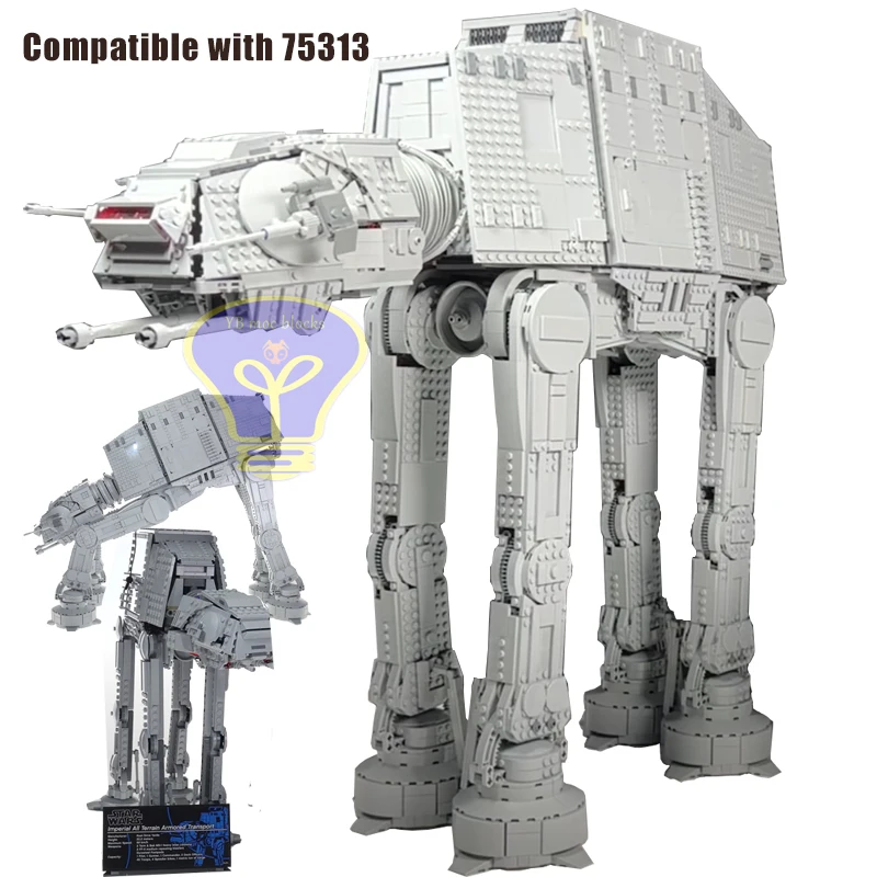 2022 New UCS AT-AT Model Compatible 75313 model buiding kit block self-locking bricks toys birthday christmas gift
2022 New UCS AT-AT Model Compatible 75313 model buiding kit block self-locking bricks toys birthday christmas gift