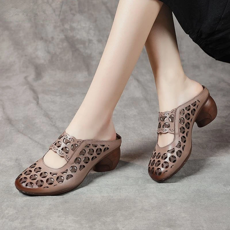 2022 Fashion Cut-outs Women Shoes Slippers Summer Closed Toe Thick Heels Sandals Genuine Leather Lady Slides Shoes Woman Slides
2022 Fashion Cut-outs Women Shoes Slippers Summer Closed Toe Thick Heels Sandals Genuine Leather Lady Slides Shoes Woman Slides