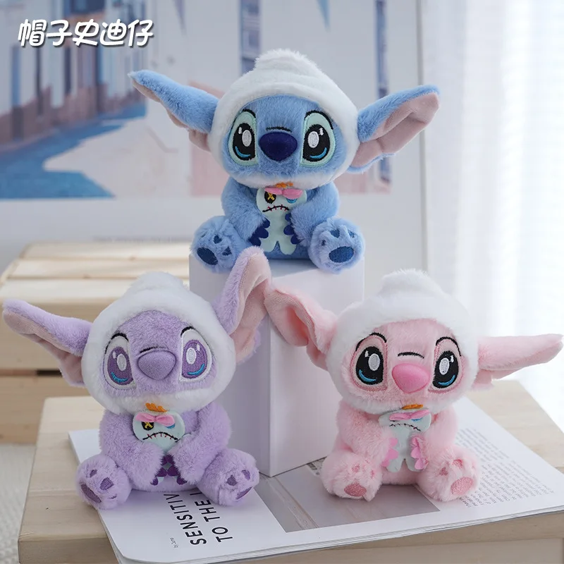 Disney Lilo & Stitch плюшевые игрушки Kawaii аниме куклы Angel 13 см мягкий брелок