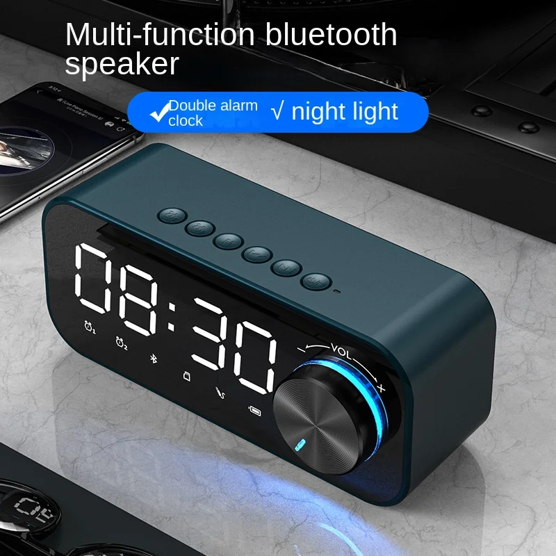 Desktop Bluetooth Speaker, Alarm Clock, Audio Mirror Clock Card, Small Steel Cannon, Cross-border Wholesale, A Source Factory
Desktop Bluetooth Speaker, Alarm Clock, Audio Mirror Clock Card, Small Steel Cannon, Cross-border Wholesale, A Source Factory