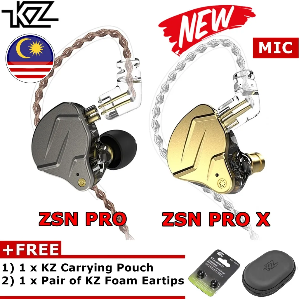 KZ ZSN PRO / ZSN PRO X Earphone 2-Driver In Ear Headphone Headset IEM for Handphone Android Hybrid HIFI music
KZ ZSN PRO / ZSN PRO X Earphone 2-Driver In Ear Headphone Headset IEM for Handphone Android Hybrid HIFI music