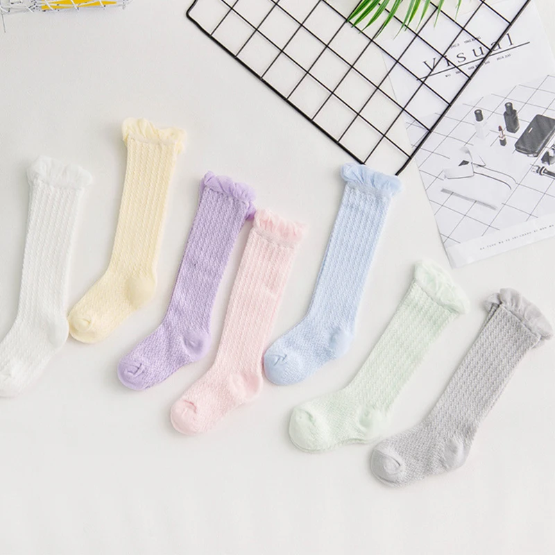 Soft Cute Kids Knee High Socks Summer Cotton Mesh Boys Girls Breathable Princess Long Socken Thin Children Baby Toddler Socks
Soft Cute Kids Knee High Socks Summer Cotton Mesh Boys Girls Breathable Princess Long Socken Thin Children Baby Toddler Socks