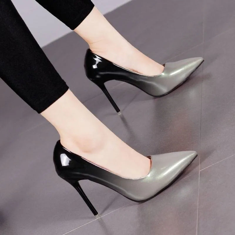 Gradient Color Pointed Toe Shallow 10CM High Heels Pumps Women Shoes Office Mixed Colors Thin Work Single
Gradient Color Pointed Toe Shallow 10CM High Heels Pumps Women Shoes Office Mixed Colors Thin Work Single