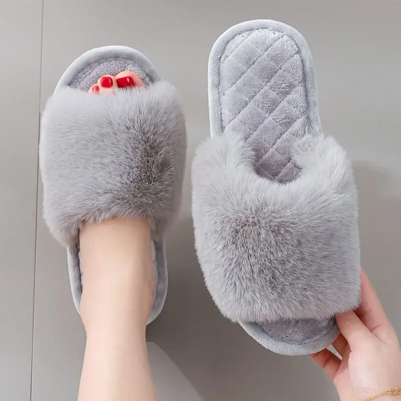 New Style Custom Home Slippers Women's Slipper Fur Fluffy Slippers Slides With Non Slip Soles For Women
New Style Custom Home Slippers Women's Slipper Fur Fluffy Slippers Slides With Non Slip Soles For Women