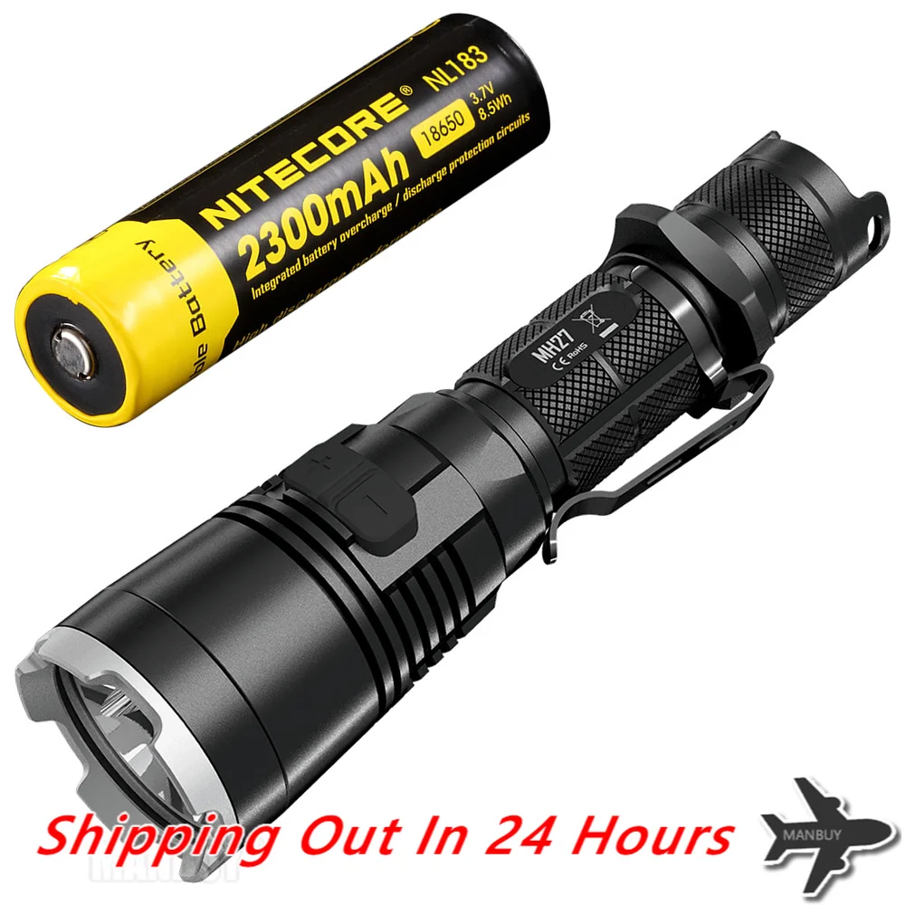 Discount NITECORE MH27 USB Rechargeable Flashlight CREE V3 1000LMs RGB LED High Bright Torch 2300mAh 18650 Battery Free Shipping
Discount NITECORE MH27 USB Rechargeable Flashlight CREE V3 1000LMs RGB LED High Bright Torch 2300mAh 18650 Battery Free Shipping