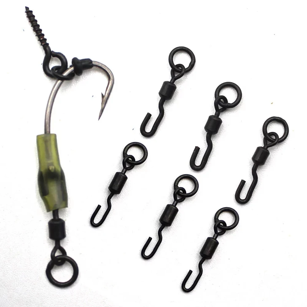 

Fishing Tools for Carp Rig Micro Hook Quick Change Rig Tackle Spinner Swivels for Ronnie Rig Swivel Tackle Spinner Rigs