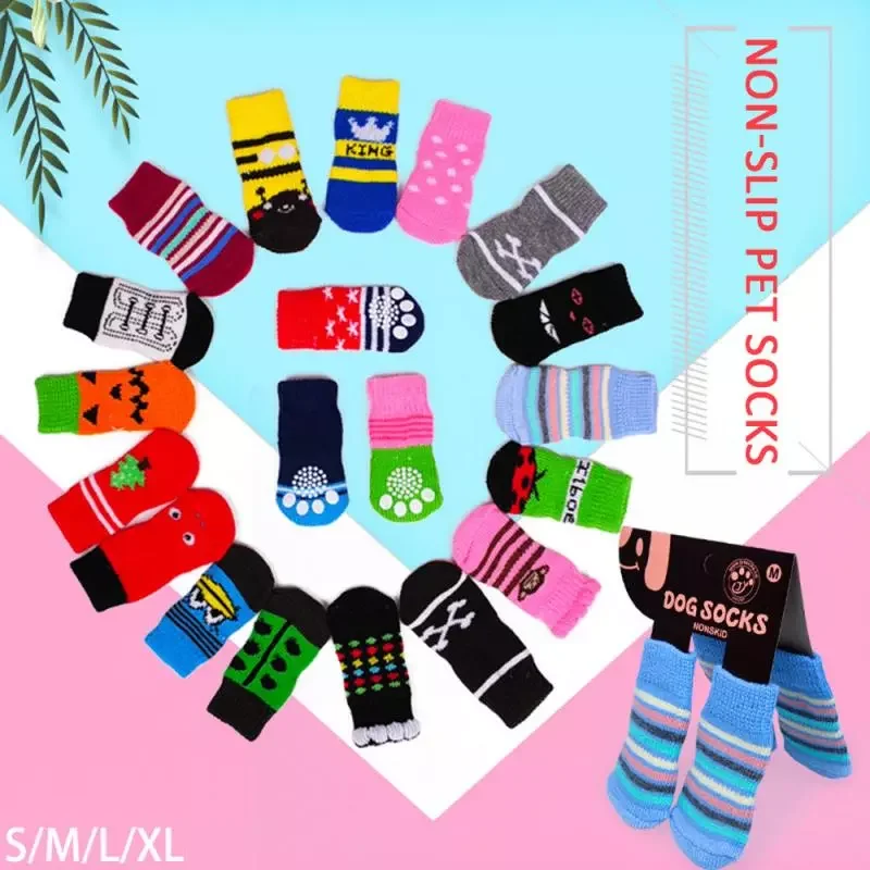 Pet Socks Non-slip Knitted Dog Socks Cute Puppy Dog Knit Socks Winter Warm Socks Teddy Pet Wool Socks Random
Pet Socks Non-slip Knitted Dog Socks Cute Puppy Dog Knit Socks Winter Warm Socks Teddy Pet Wool Socks Random