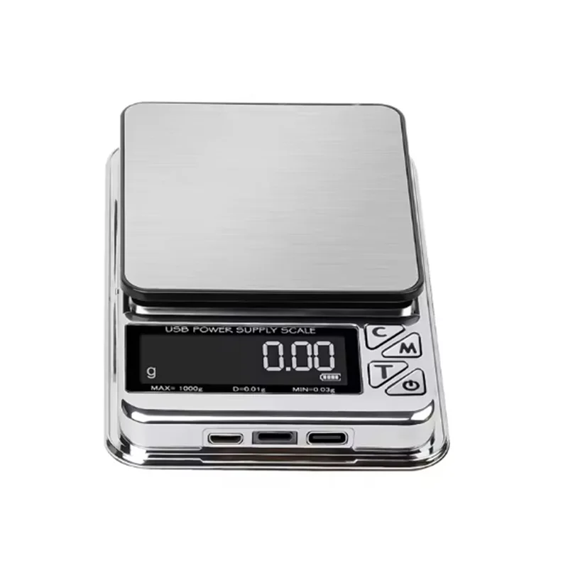 Цифровые кухонные весы из нержавеющей стали 500г 0.01г USB
Цифровые кухонные весы из нержавеющей стали 500г 0.01г USB