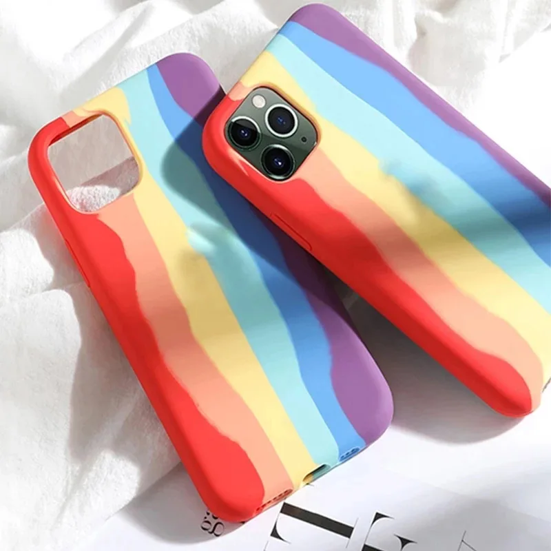 Custodia Color arcobaleno SHACK per Apple IPhone 12 13 Pro Max 11 12Pro 7 8 Plus XS MAX XR Cover Logo ufficiale in Silicone sfum
Custodia Color arcobaleno SHACK per Apple IPhone 12 13 Pro Max 11 12Pro 7 8 Plus XS MAX XR Cover Logo ufficiale in Silicone sfum