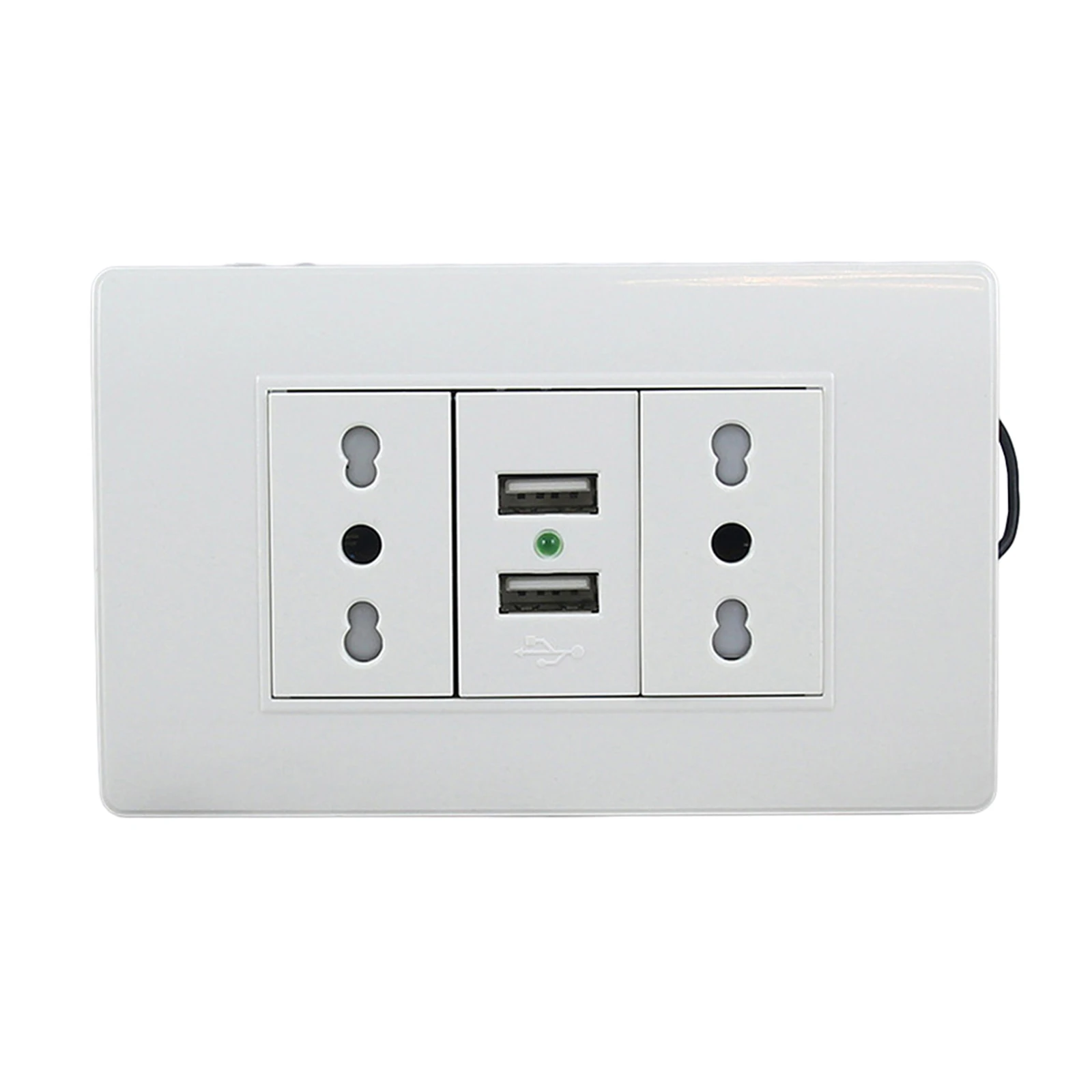 Italy Standard Dual USB Socket 1 Pc 117mm*75mm 16A Power Strip PC Flame Retardant Material Smart 20W Wall Socket
Italy Standard Dual USB Socket 1 Pc 117mm*75mm 16A Power Strip PC Flame Retardant Material Smart 20W Wall Socket