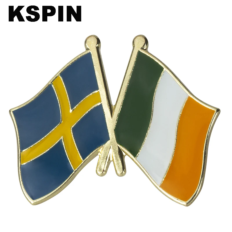 Sweden and Ireland Friendship Badge Lapel Pin Brooch Lapel Pins Badges on Backpack Pin Brooch
Sweden and Ireland Friendship Badge Lapel Pin Brooch Lapel Pins Badges on Backpack Pin Brooch
