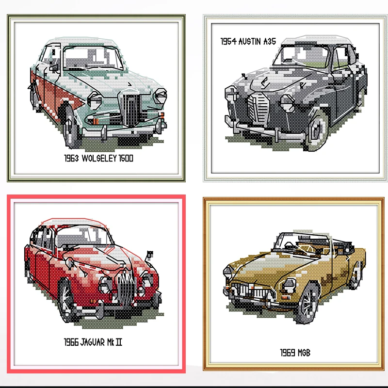 Antique car cross-embroidered living room bedroom hanging painting, 11CT/14CT hand-embroidered
Antique car cross-embroidered living room bedroom hanging painting, 11CT/14CT hand-embroidered
