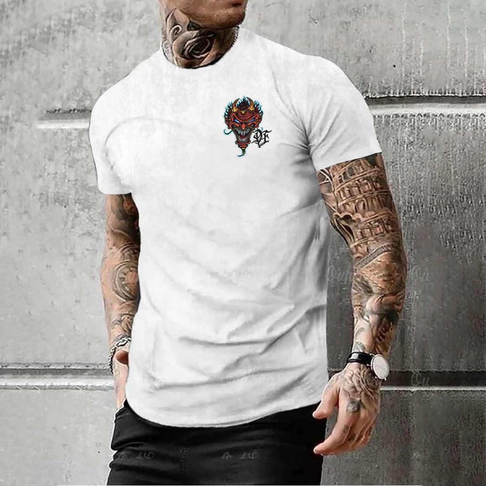 Men T-Shirt Solid Simple Top Samurai Head Printing Fashion Sports Slim Fit T-Shirt Casual Loose Breathable Oversize Men Clothing 
Men T-Shirt Solid Simple Top Samurai Head Printing Fashion Sports Slim Fit T-Shirt Casual Loose Breathable Oversize Men Clothing