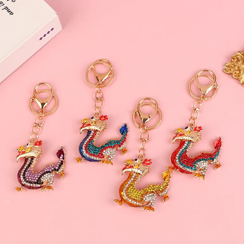 1Pc Cartoon Rhinestone Chinese Zodiac Dragon Pendant Keychain Women Men Bag Accessories Chinese Dragon Key Chain Pendant
1Pc Cartoon Rhinestone Chinese Zodiac Dragon Pendant Keychain Women Men Bag Accessories Chinese Dragon Key Chain Pendant