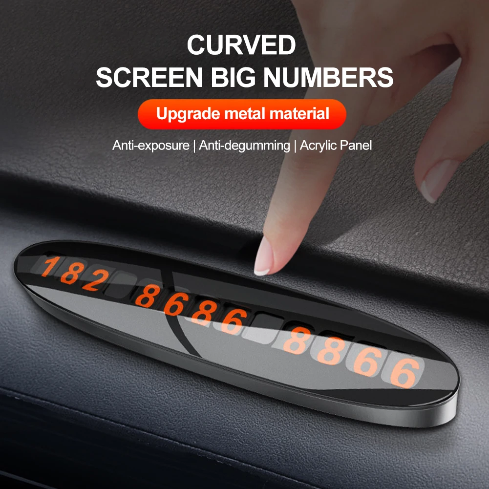 New Trend Temporary Parking Card Phone Number Card Plate Hidden Switch Telephone Number Car Park Stop Automobile Accessories
New Trend Temporary Parking Card Phone Number Card Plate Hidden Switch Telephone Number Car Park Stop Automobile Accessories