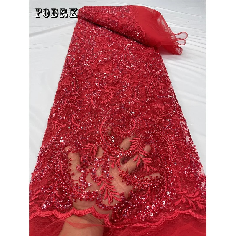 African Groom Sequins Lace Fabric High Quality 2023 Heavy Beads Embroidery French Tulle Lace Nigerian Wedding Material PL271-1
African Groom Sequins Lace Fabric High Quality 2023 Heavy Beads Embroidery French Tulle Lace Nigerian Wedding Material PL271-1