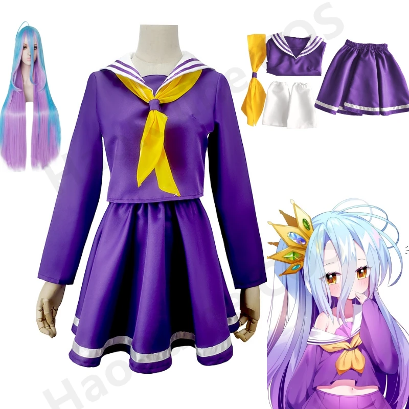 Костюм Широ из аниме «No game no life» для косплея, женская одежда на Хэллоуин, парик для карливального платья, матросский костюм, японская школьная форма
Костюм Широ из аниме «No game no life» для косплея, женская одежда на Хэллоуин, парик для карливального платья, матросский костюм, японская школьная форма