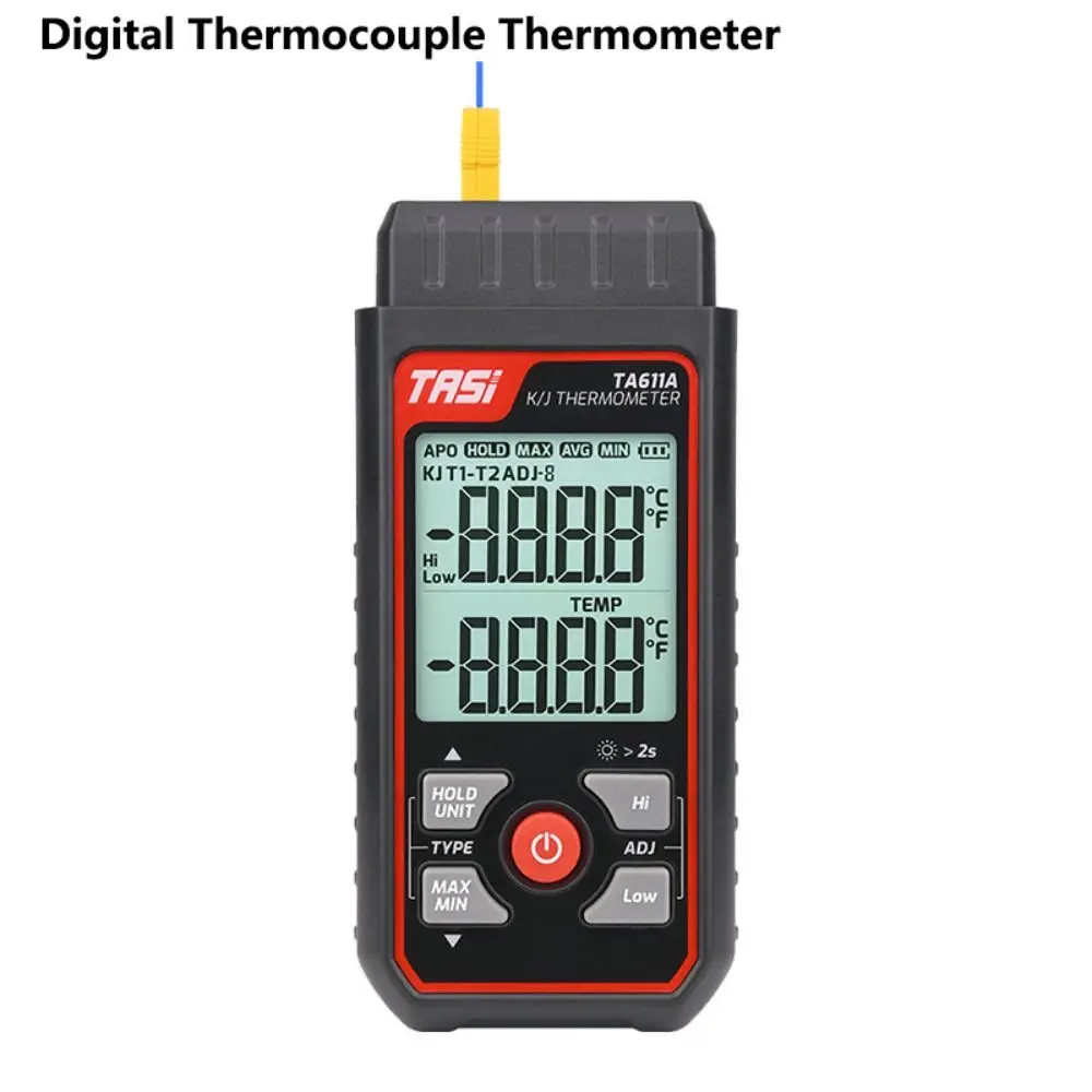 LCD Screen Display Digital Thermocouple Thermometer K/J Contact Thermohygrometer High Precision °C/ °F Test Instruments
LCD Screen Display Digital Thermocouple Thermometer K/J Contact Thermohygrometer High Precision °C/ °F Test Instruments