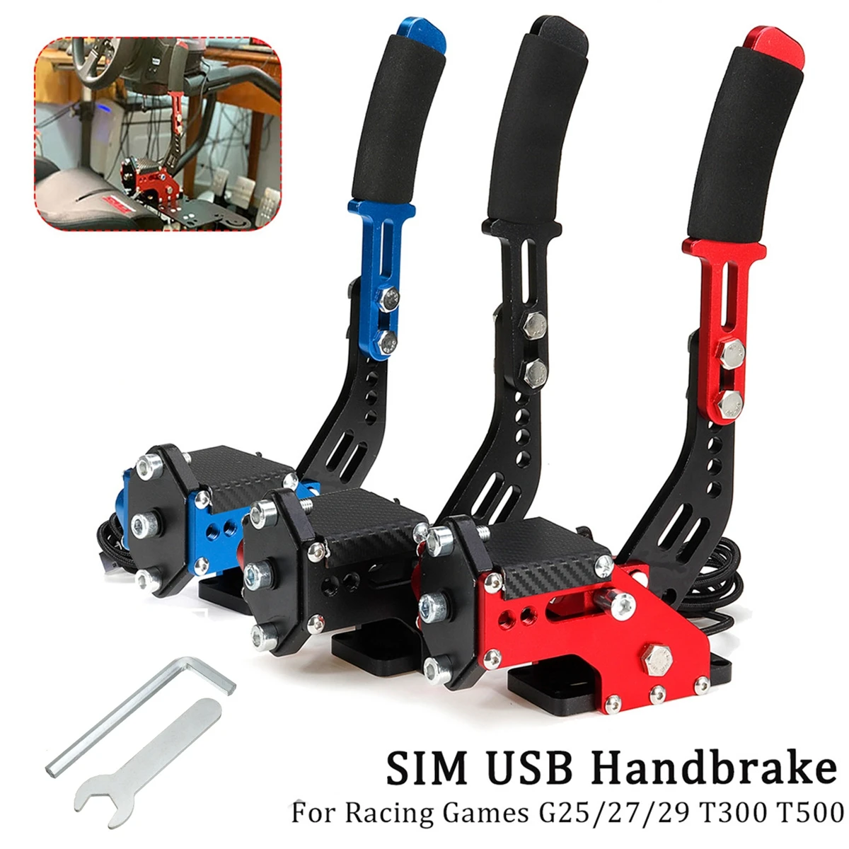 Hand Brake Brake System 16 Bit Hall Sensor PC Usb Handbrake Sim For Racing Games G25 27 29 T300 T500 Fanatec Osw Dirt Rally
Hand Brake Brake System 16 Bit Hall Sensor PC Usb Handbrake Sim For Racing Games G25 27 29 T300 T500 Fanatec Osw Dirt Rally