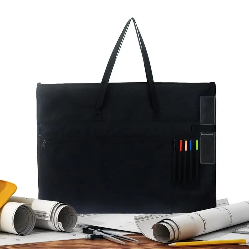 

Art Portfolio Bag Big Capacity Artwork Supplies Case Student Art Work Portfolio Case With Shoulder Strap For Artworks Charts And