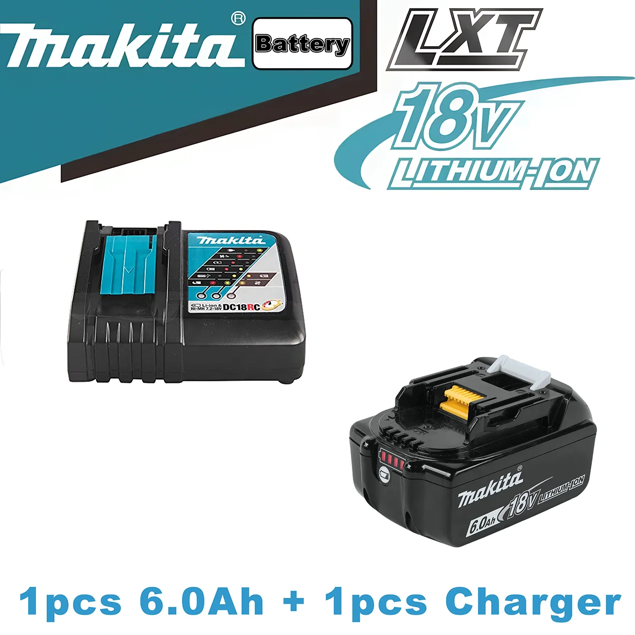Аккумулятор Makita BL1850B BL1860B 18В 5.0/6.0 Ач LXT
Аккумулятор Makita BL1850B BL1860B 18В 5.0/6.0 Ач LXT