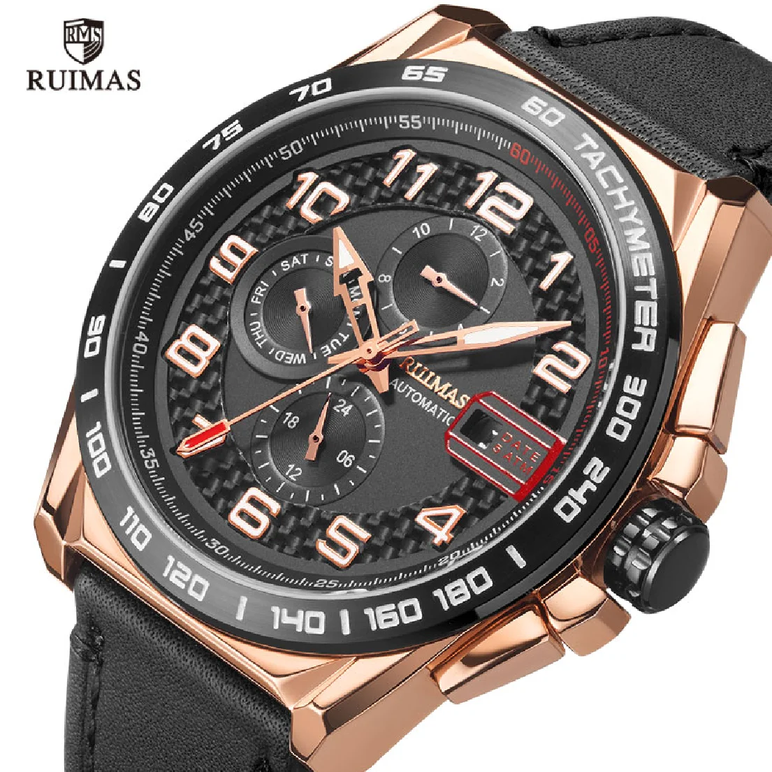 Ruimas Watches Men Month Week Luxury Genuine Leather Quartz Wrist Watch Male Relogio Masculino Top Brand Military Watch Man 6771
Ruimas Watches Men Month Week Luxury Genuine Leather Quartz Wrist Watch Male Relogio Masculino Top Brand Military Watch Man 6771