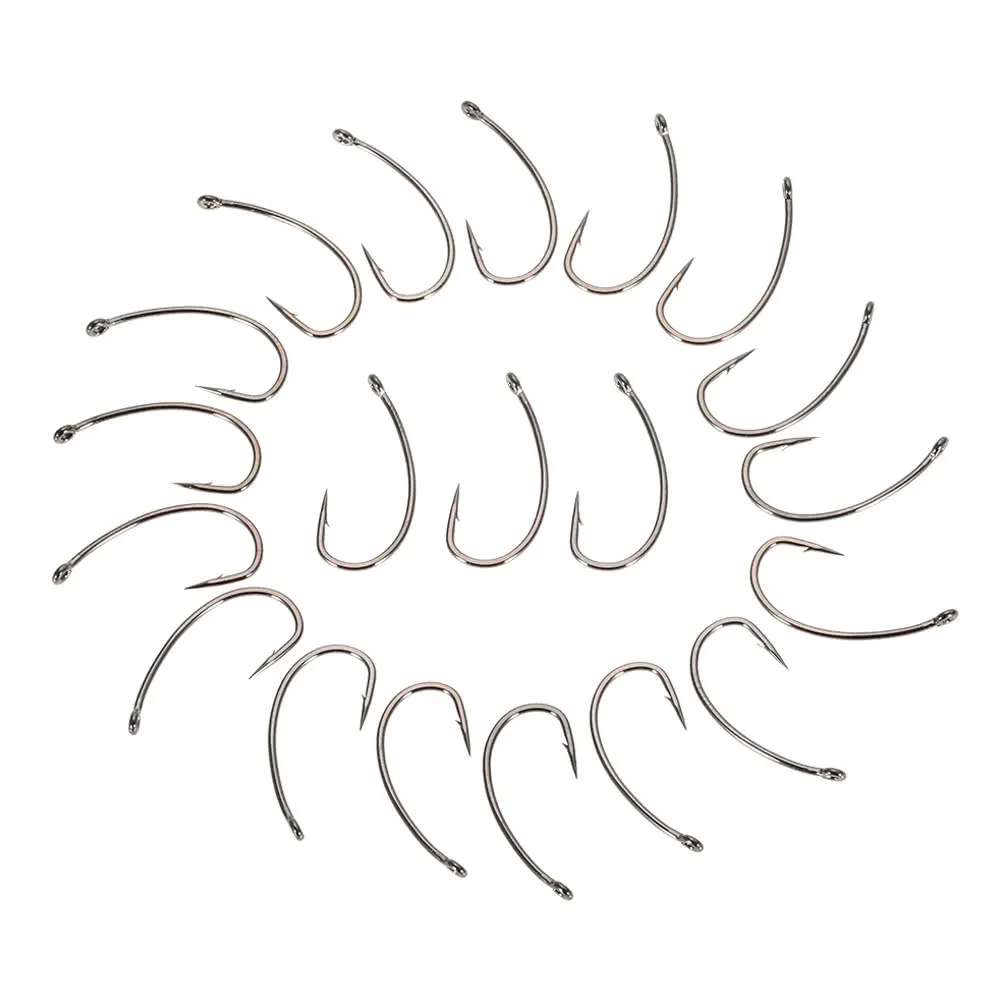 50pcs Fishing Hooks Crank Hook Barbed Fishhooks Fish High Carbon Steel Barbed Fishing Hook Carp Barbel Tench Coarse Fishing
50pcs Fishing Hooks Crank Hook Barbed Fishhooks Fish High Carbon Steel Barbed Fishing Hook Carp Barbel Tench Coarse Fishing
