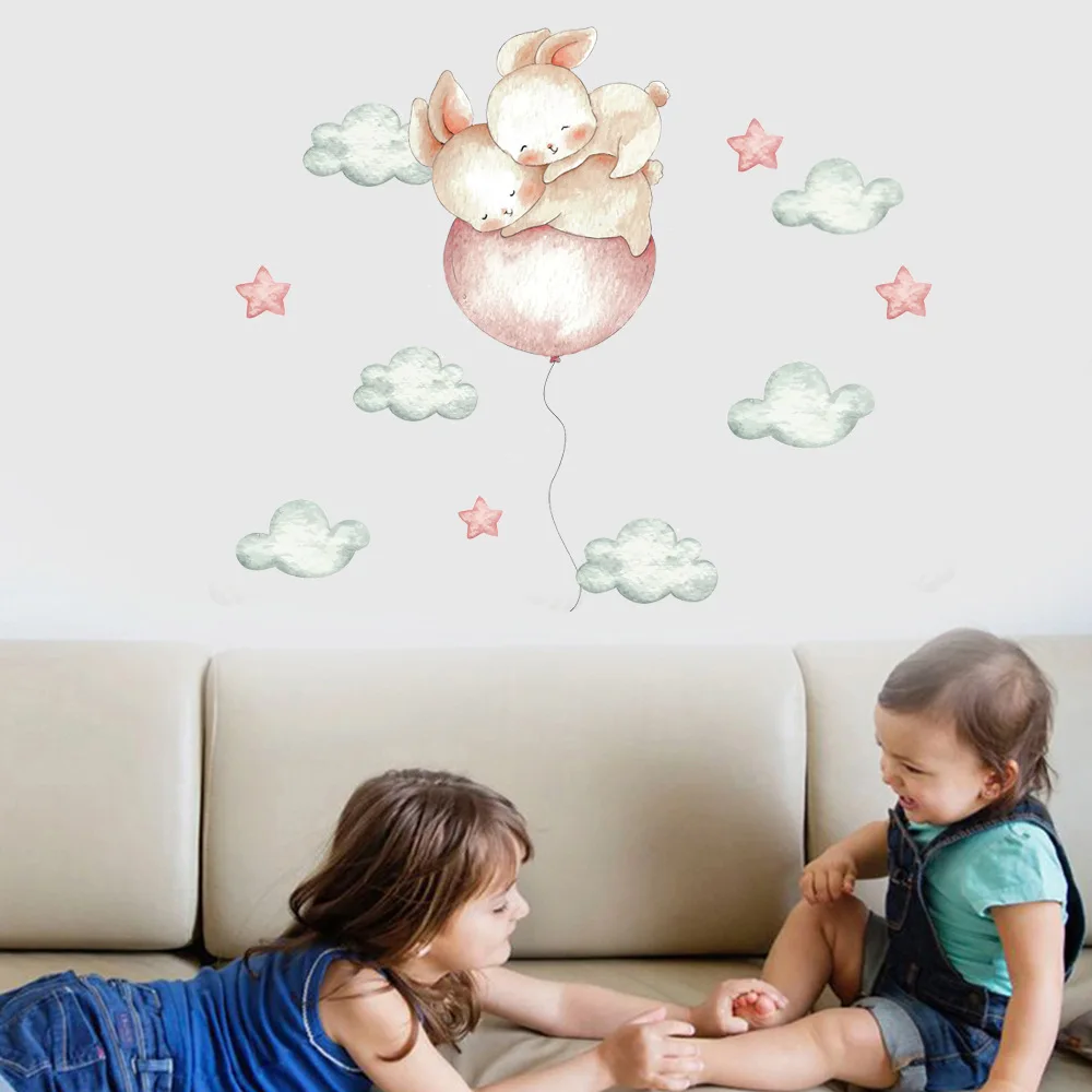 Cute Rabbits Friends Wall Stickers Baby Girls Room Decor Nursery Sticker Removable PVC Bunny Wall Decals Home Decoration Murals
Cute Rabbits Friends Wall Stickers Baby Girls Room Decor Nursery Sticker Removable PVC Bunny Wall Decals Home Decoration Murals