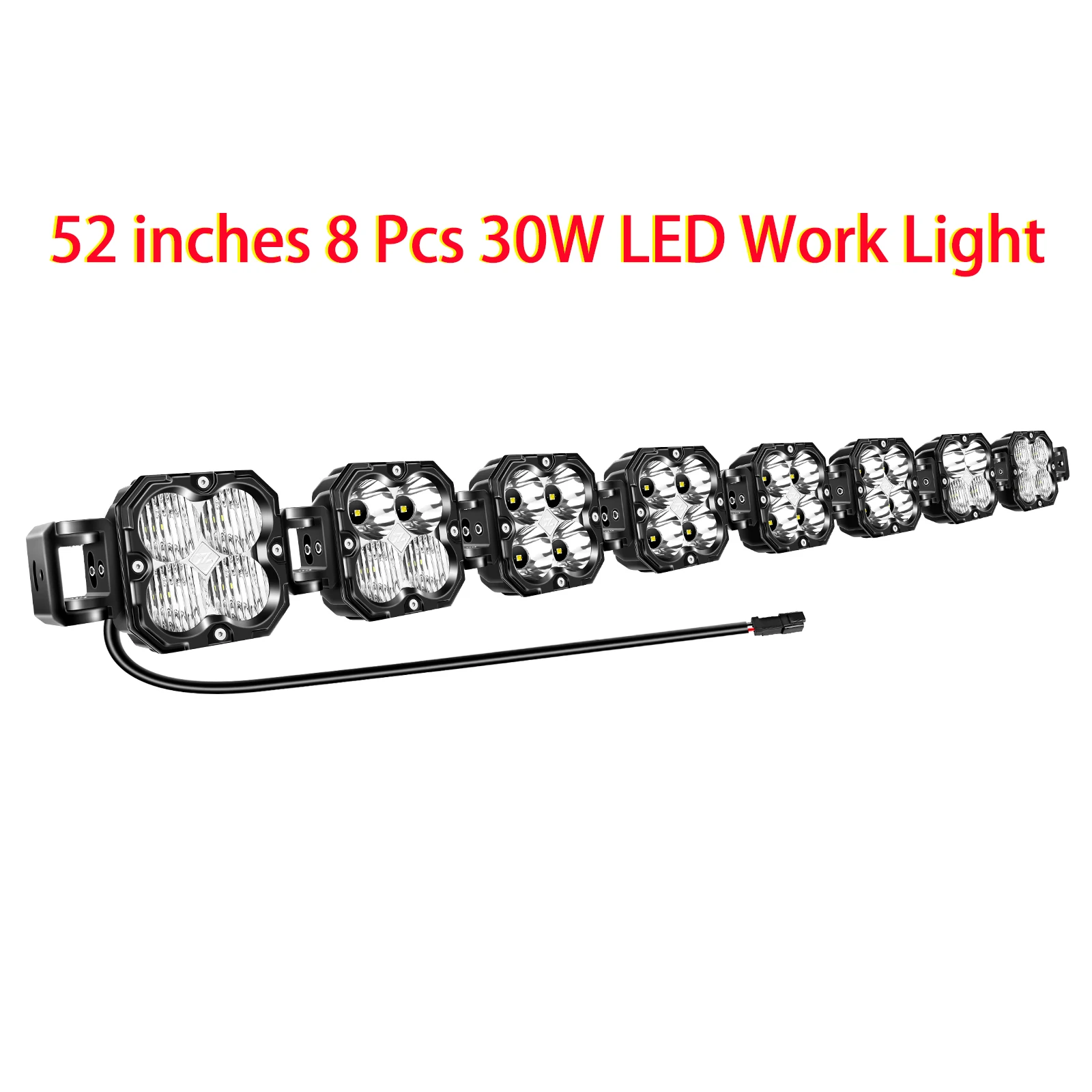 20-52-дюймовый 30 Вт кубический светодиодный светильник Spot Flood Combo Beam рабочие фары, 5500K автомобильный внедорожный фонарь для квадроциклов, UTV, грузовиков, мотоциклов 
20-52-дюймовый 30 Вт кубический светодиодный светильник Spot Flood Combo Beam рабочие фары, 5500K автомобильный внедорожный фонарь для квадроциклов, UTV, грузовиков, мотоциклов