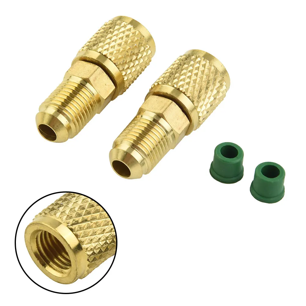 2Pcs Air Conditioning Adapter Male 5/16" SAE Female 1/4" SAE For R410a R32 Refrigerant Air Conditioning Repair Fluoride
2Pcs Air Conditioning Adapter Male 5/16" SAE Female 1/4" SAE For R410a R32 Refrigerant Air Conditioning Repair Fluoride