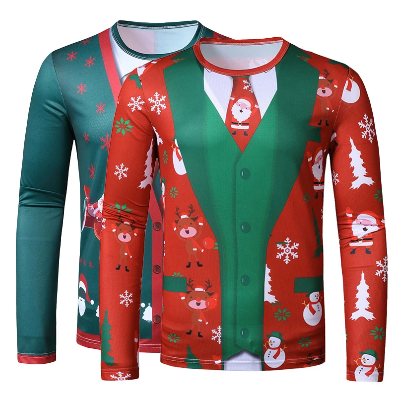 Men's Autumn Long sleeve T-shirt Male tshirt Christmas t shirt 3D print Tee Tops Clothing Streetwear new year O-Neck Clothes
Men's Autumn Long sleeve T-shirt Male tshirt Christmas t shirt 3D print Tee Tops Clothing Streetwear new year O-Neck Clothes