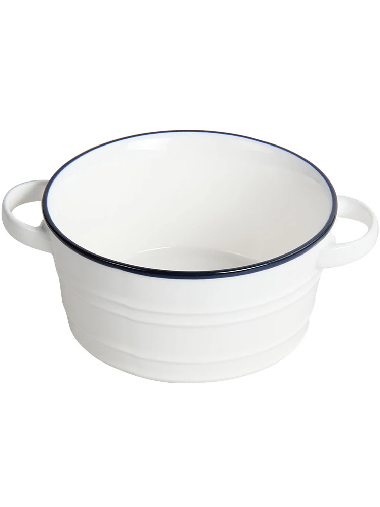Ceramic Internet Celebrity with Lid Binaural Soup Bowl Soup Plate Household Large Tableware Ins Style Instant Noodle Bowl
Ceramic Internet Celebrity with Lid Binaural Soup Bowl Soup Plate Household Large Tableware Ins Style Instant Noodle Bowl
