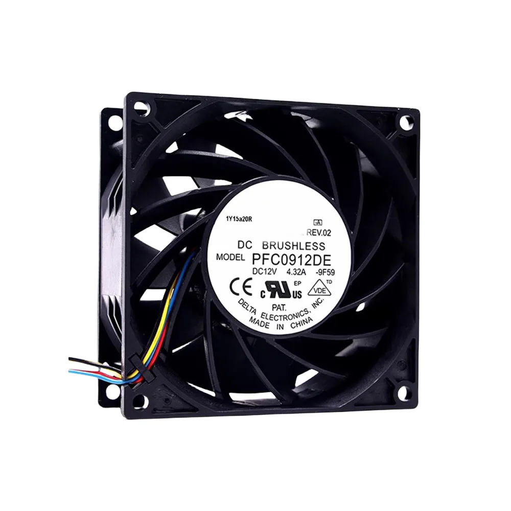 Новый оригинальный PFC0912DE 9038 12В 4.32A 9 см 90 мм охлаждающий вентилятор для Delta 90*90*38 мм
Новый оригинальный PFC0912DE 9038 12В 4.32A 9 см 90 мм охлаждающий вентилятор для Delta 90*90*38 мм