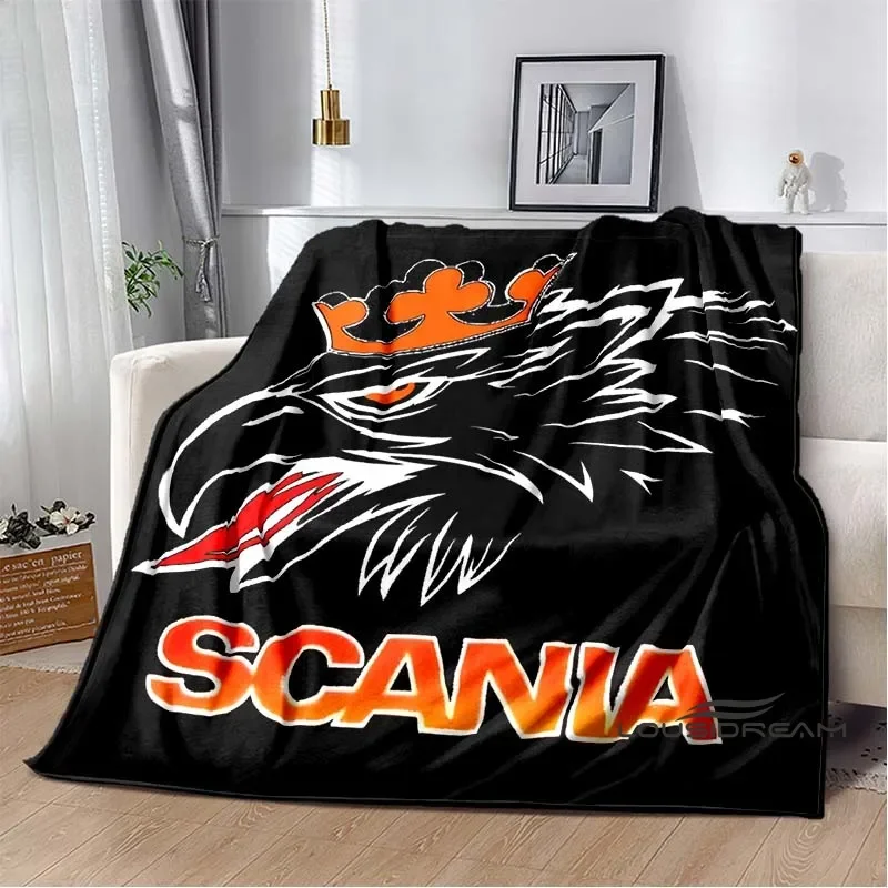 

S-Scania Throws Blanket Fashion Truck Gift Sofa Blanket for Adults and Children Bedroom Living Room Decor Blanket Dropshi
