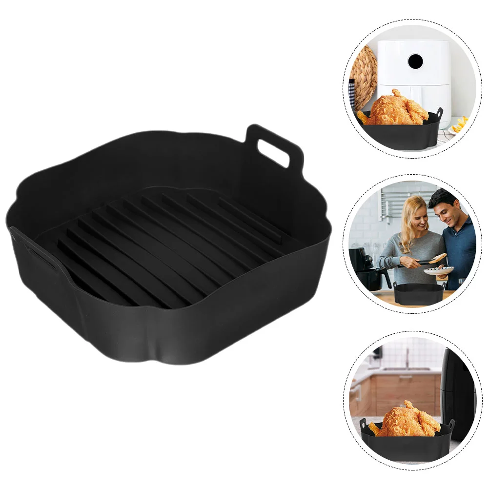 Silicone Bakeware Air Fryer Replacement Accessories Airfryer Basket Square Baking Pan Handle Replaceable Pad
Silicone Bakeware Air Fryer Replacement Accessories Airfryer Basket Square Baking Pan Handle Replaceable Pad