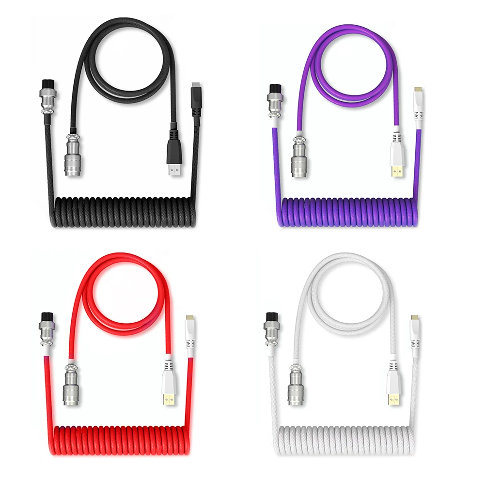 Спиральный кабель типа C, механическая клавиатура, провод USB, кабель для клавиатуры, механическая клавиатура, Авиатор, настольный компьютер, авиационный разъем
Спиральный кабель типа C, механическая клавиатура, провод USB, кабель для клавиатуры, механическая клавиатура, Авиатор, настольный компьютер, авиационный разъем