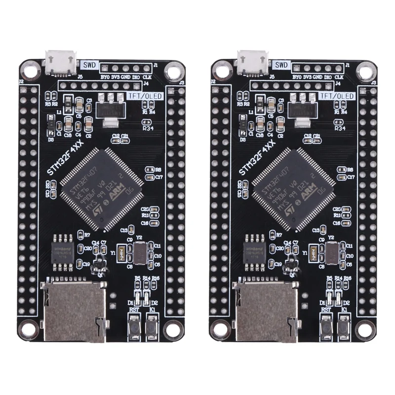 2X системная основная плата STM32F407VET6 STM32 STM32F407, макетная плата F407, обучающая плата с одним чипом
2X системная основная плата STM32F407VET6 STM32 STM32F407, макетная плата F407, обучающая плата с одним чипом