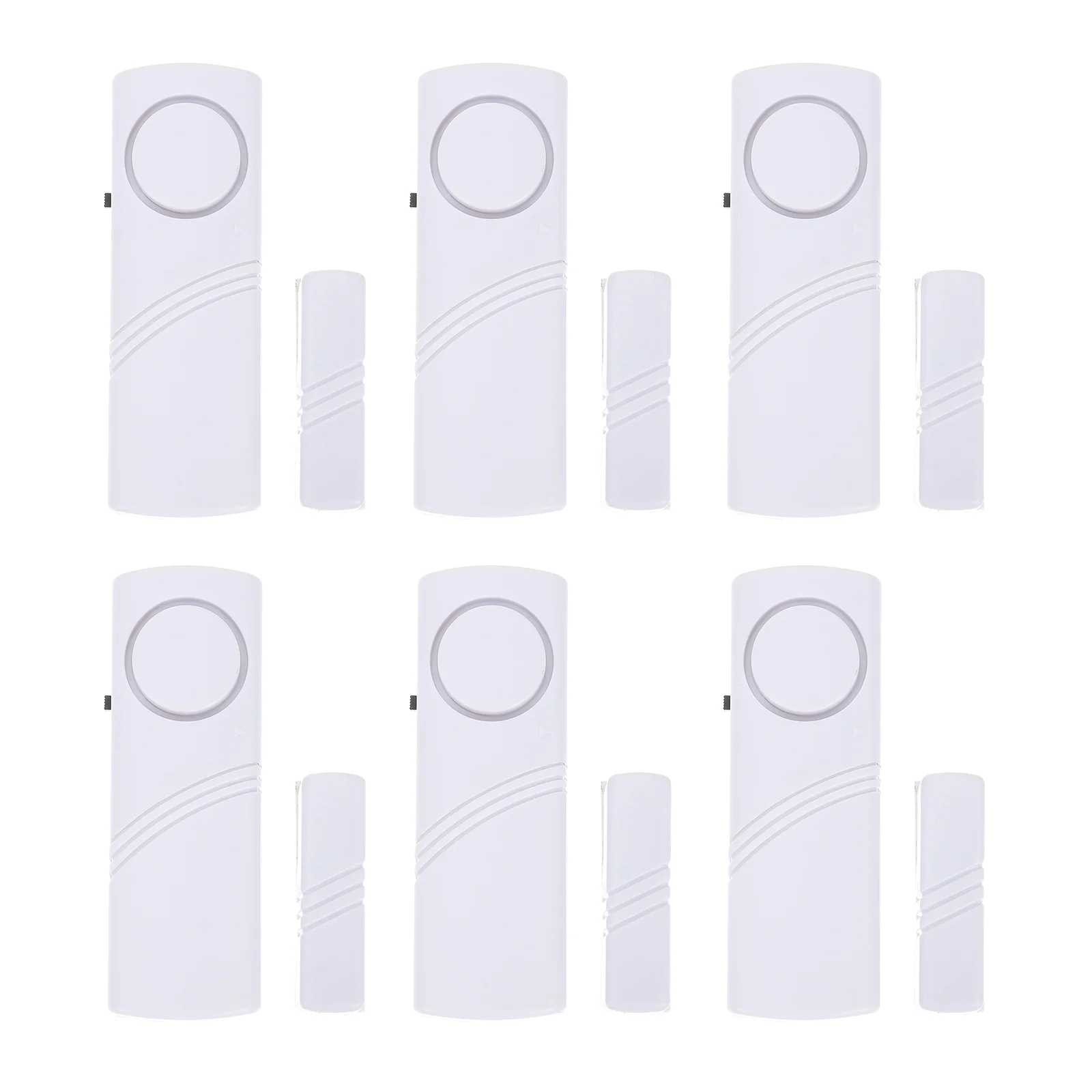 

6 Pcs Door Window Alarm Alarms Magnets Home Siren Wireless Compact Household Security Abs Sounds