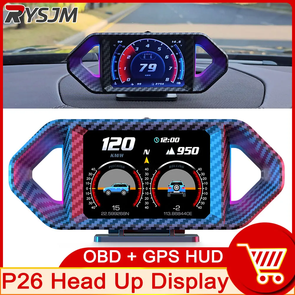 P26 Проекционный дисплей (HUD) OBD+GPS для автомобиля: измеритель угла наклона, спидометр, высотомер, многоязычный дисплей приборной панели, тахометр, настраиваемый
P26 Проекционный дисплей (HUD) OBD+GPS для автомобиля: измеритель угла наклона, спидометр, высотомер, многоязычный дисплей приборной панели, тахометр, настраиваемый