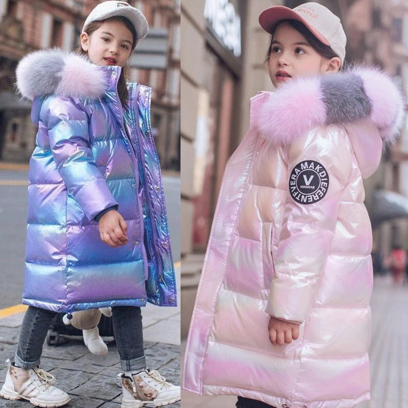 3-14 Years Old Winter Boys Girls Jacket Long Style Hooded Fur Collar Colorful Heavy Coat For Kids Children Outerwear
3-14 Years Old Winter Boys Girls Jacket Long Style Hooded Fur Collar Colorful Heavy Coat For Kids Children Outerwear