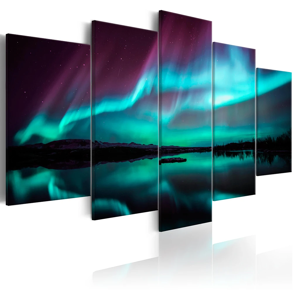 NORTHERN LIGHTS Landscape Canvas Painting Wall Lake Scenery Poster Unframed Wall Art Poster Home Living Room Decoration Mural
NORTHERN LIGHTS Landscape Canvas Painting Wall Lake Scenery Poster Unframed Wall Art Poster Home Living Room Decoration Mural