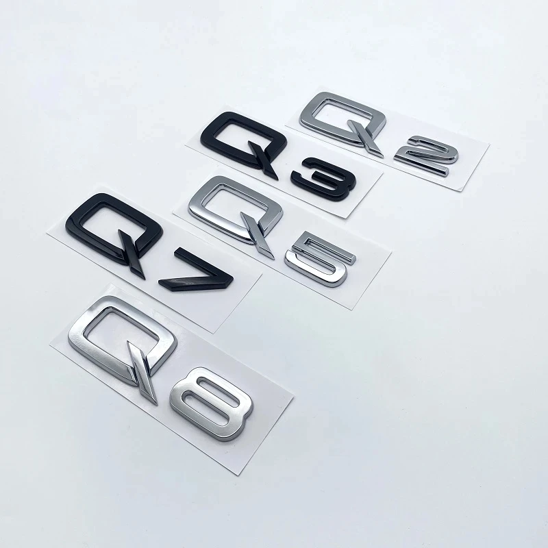 3D ABS черные Серебряные буквы Q2 Q3 Q5 Q7 Q8 Эмблема для Audi серии Q автомобильный брызговик задний логотип наклейка
3D ABS черные Серебряные буквы Q2 Q3 Q5 Q7 Q8 Эмблема для Audi серии Q автомобильный брызговик задний логотип наклейка